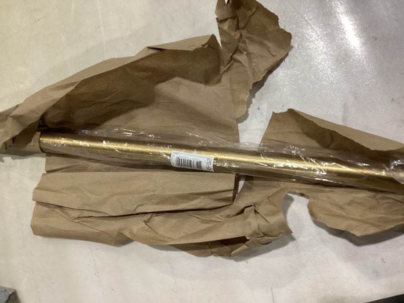 Condition photo showing Good Condition for progress lighting airpro collection 24 in. ceiling fan downrod in vintage brass