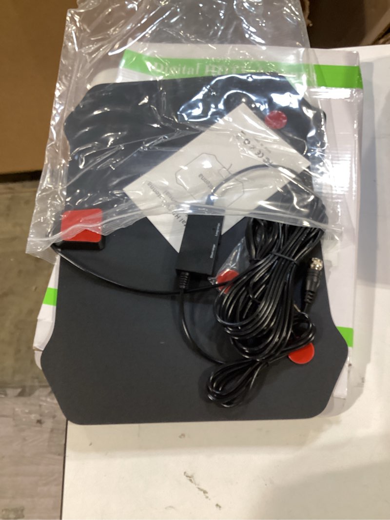 Condition photo showing Good Condition for 2026 upgraded tv antenna for local channels, indoor antenna for smart tv, hd antenna long range with amplifier signal booster 4k 8k for indoor outdoor use -18ft coxial cable black