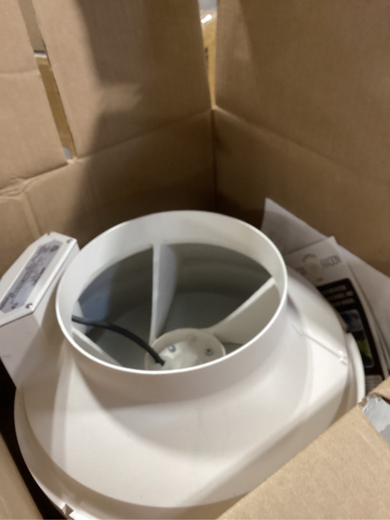 Condition photo showing Good Condition for festa amg fury radon fan - quiet and energy efficient 520 cfm radon mitigation system inline fan - 8" electric waterproof inline duct - made with sturdy glass reinforced poly-resin – white