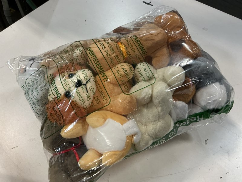 Condition photo showing Good Condition for Aoriher 18 Pcs Mini Plush Dog Bulk Puppy Stuffed Animals Small Stuffed Dogs Cute Assorted Soft Plush Dog Puppy Toys Doll for Girl Boy Birthday Baby Shower Party Favor Gift Goodie Bag Fillers