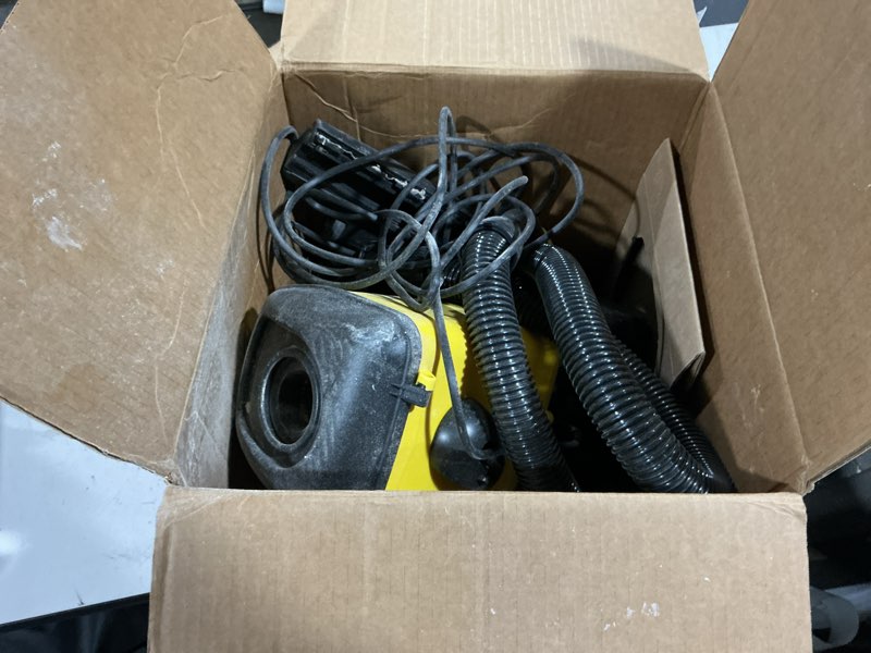 Condition photo showing As Is for eureka 3670m canister cleaner, lightweight powerful vacuum for carpets and hard floors, w/ 5bags,yellow yellow 3670m with 5 bags
