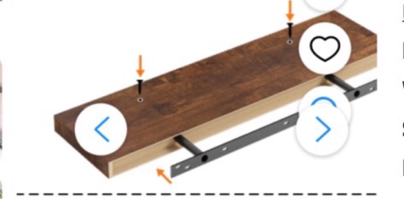 Fairy 2pcs Floating Shelves for Wall, 22.5in Bathroom Kitchen Shelves for Farmhouse Decor, Rustic Brown