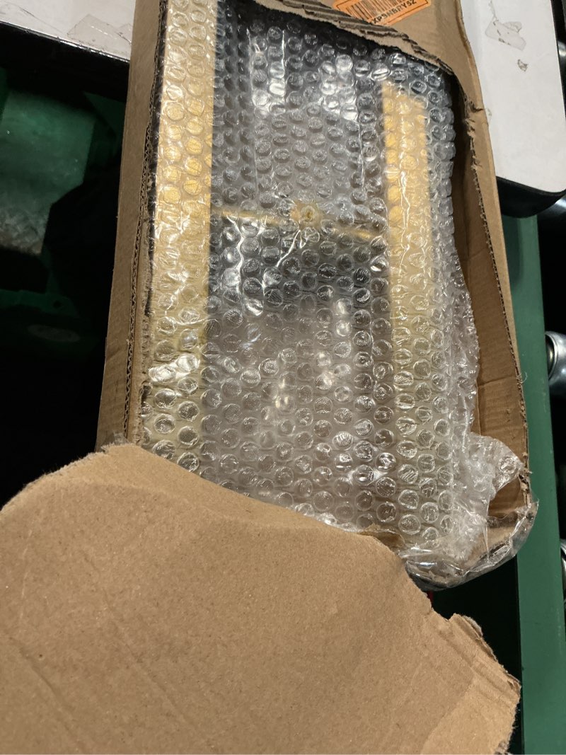 Condition photo showing As Is for Titanium Gold Square Barn Door Handles 12"/16"/18"/24"/36"/48"/59'', Pull Push Long French Door Handle Double Sided, Large Front Exterior Shower Door Pull Handles 59inch / 150cm Brushed Gold