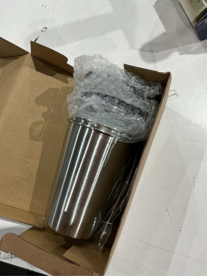 Condition photo showing Good Condition for ymmy sam 2pcs stainless steel cups with lid and straw,12oz spill-proof kids tumblers, with stainless steel straws unbreakable metal cups with heat-insulated sleeves for cold and hot drinks stainless steel straws(light color)