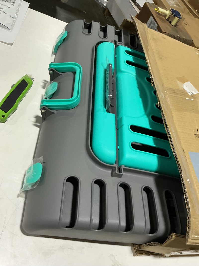 Condition photo showing Good Condition for Sport Pet Designs Foldable Travel Cat Carrier - Front Door Plastic Collapsible Carrier Collection, Waterproof Bed XL XL Carrier