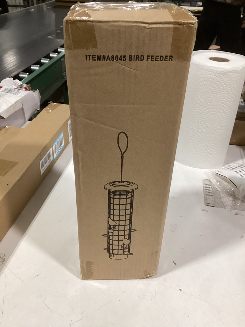 Condition photo showing Good Condition for Squirrel Proof Bird Feeder,Metal Mesh Bird Feeders for Outdoors Hanging,Gravity Protection Squirrel 