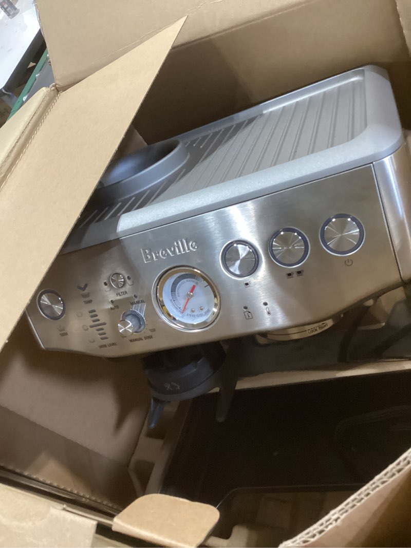 Condition photo showing Good Condition for breville barista express impress bes876bst, black stainless steel