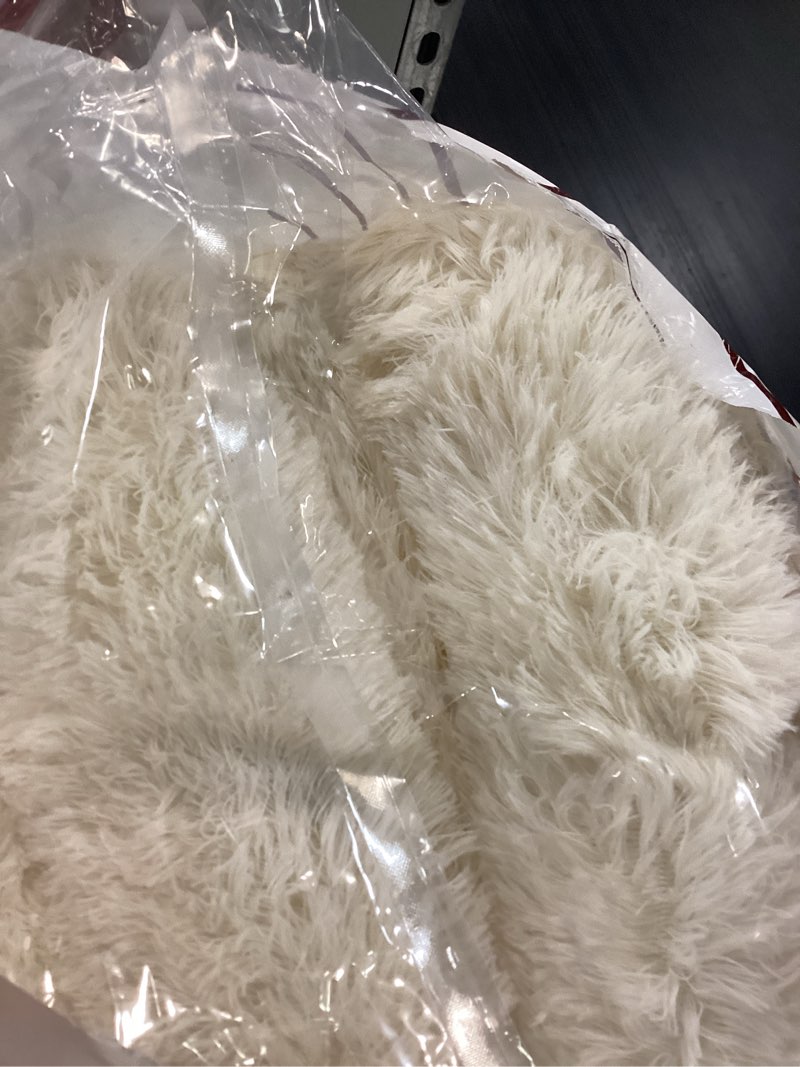 Condition photo showing Good Condition for ophanie area rugs 9x12 living room, large ivory bedroom carpet, big shag indoor thick soft nursery rug, fluffy carpets for boy and girls room dorm home decor aesthetic 2- ivory rectangular 9' x 12' (rectangular)