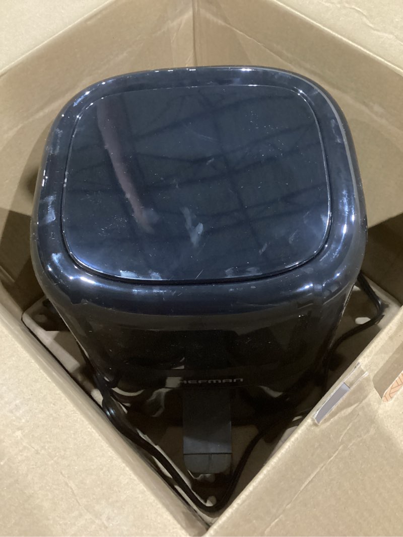 Condition photo showing Good Condition for CHEFMAN 2 Qt Mini Air Fryer – Digital Space-Saving Compact Air Fryer with Nonstick and Dishwasher Safe Basket, Quick & Easy Meals in Minutes, Features Digital Timer and Shake Reminder – Black
