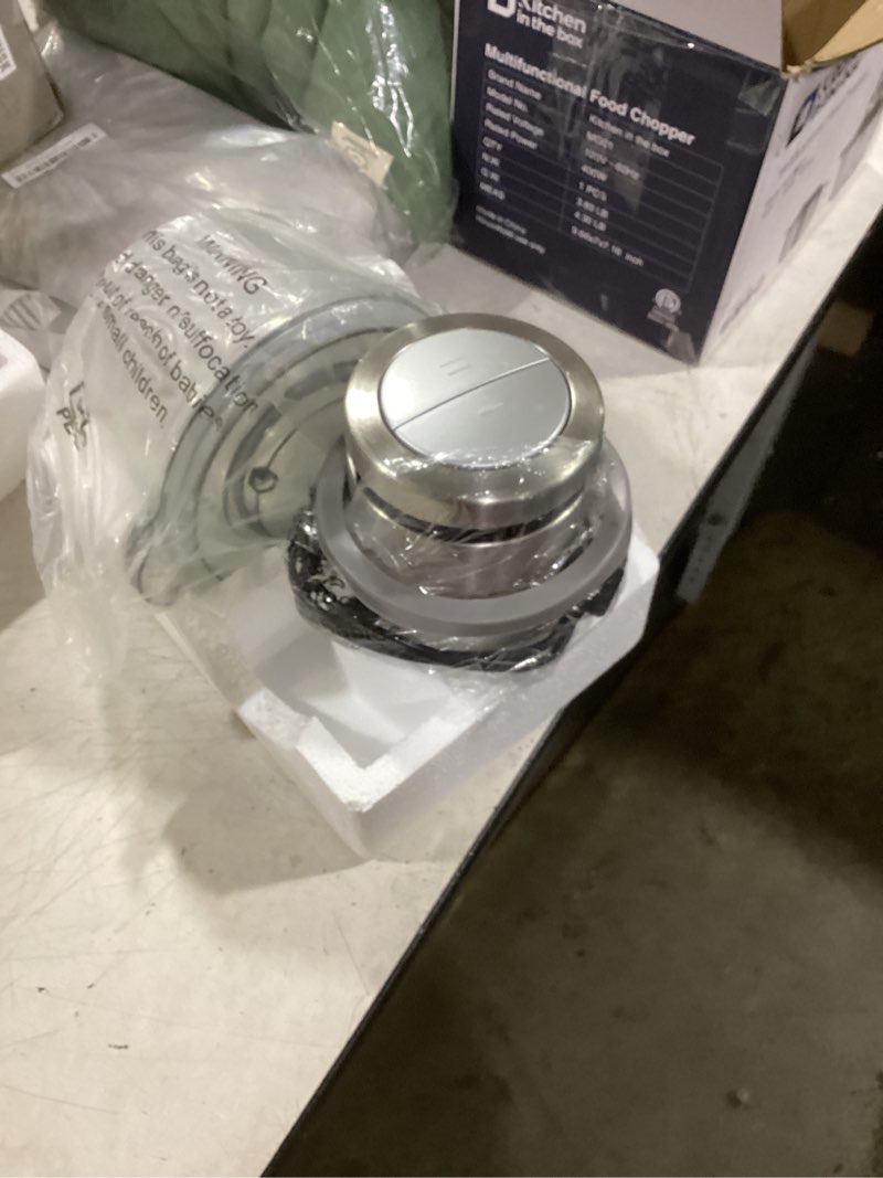 Condition photo showing Good Condition for kitchen in the box mini food processor, electric meat grinder & food chopper with 400w powerful veggie chopper-one 3 cup bowl & s blades for meat/fish/vegetable/baby food 3cup(1bowl)