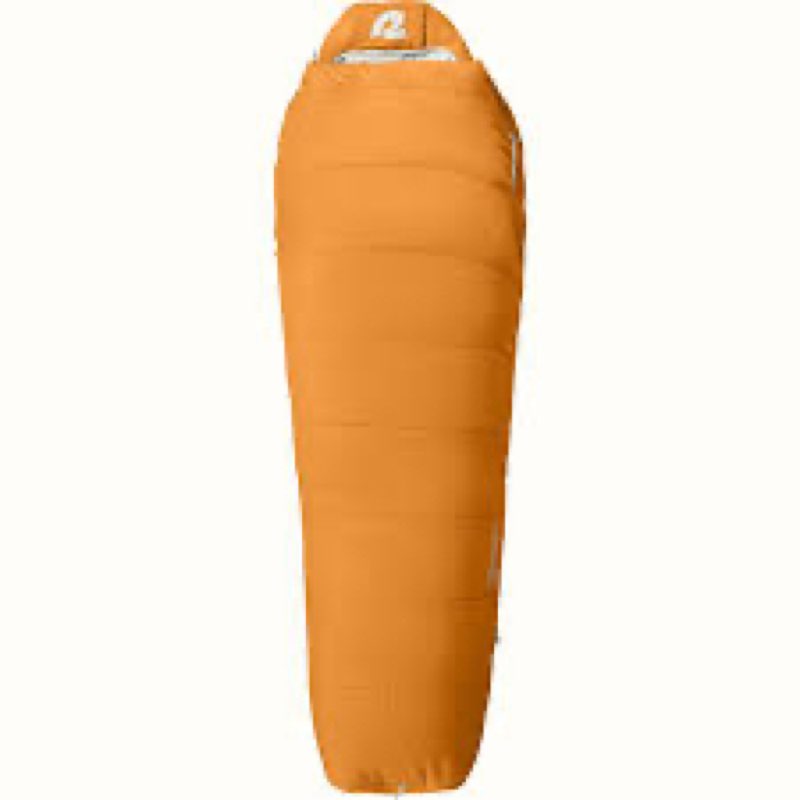 retrospec dream 5 mummy sleeping bag - cold weather, water-resistant, adjustable, long, clay