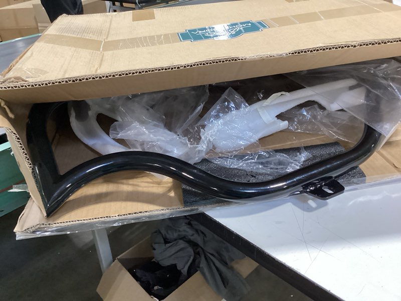 Condition photo showing Good Condition for mokitdora softail meathook engine guard highway crash bar 1.25" fat for 2000-2017 harley softail fl heritage classic deluxe fat boy models, chrome