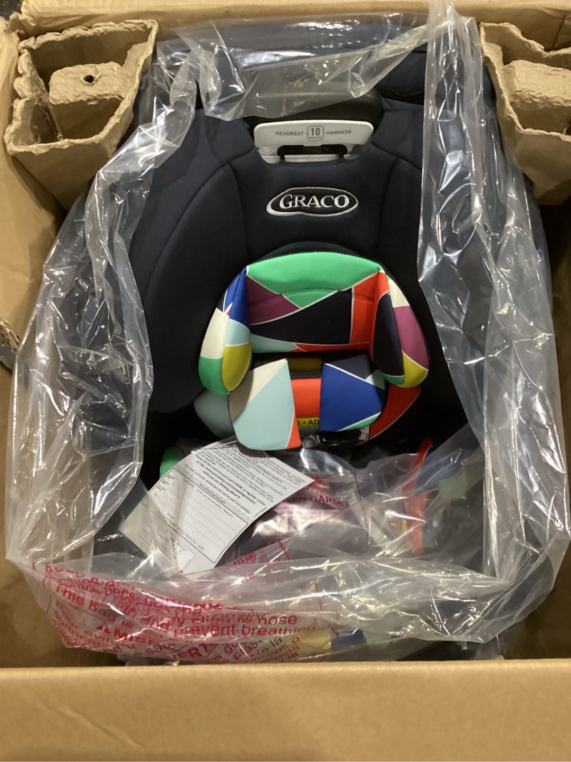 Condition photo showing New/Like New for Graco 4Ever DLX 4-in-1 Car Seat, Infant to Toddler Car Seat, with 10 Years of Use, Rear-Facing, Forward-Facing, Highback and Backless Booster Seat, Geo Pop DLX 4-in-1 Geo Pop