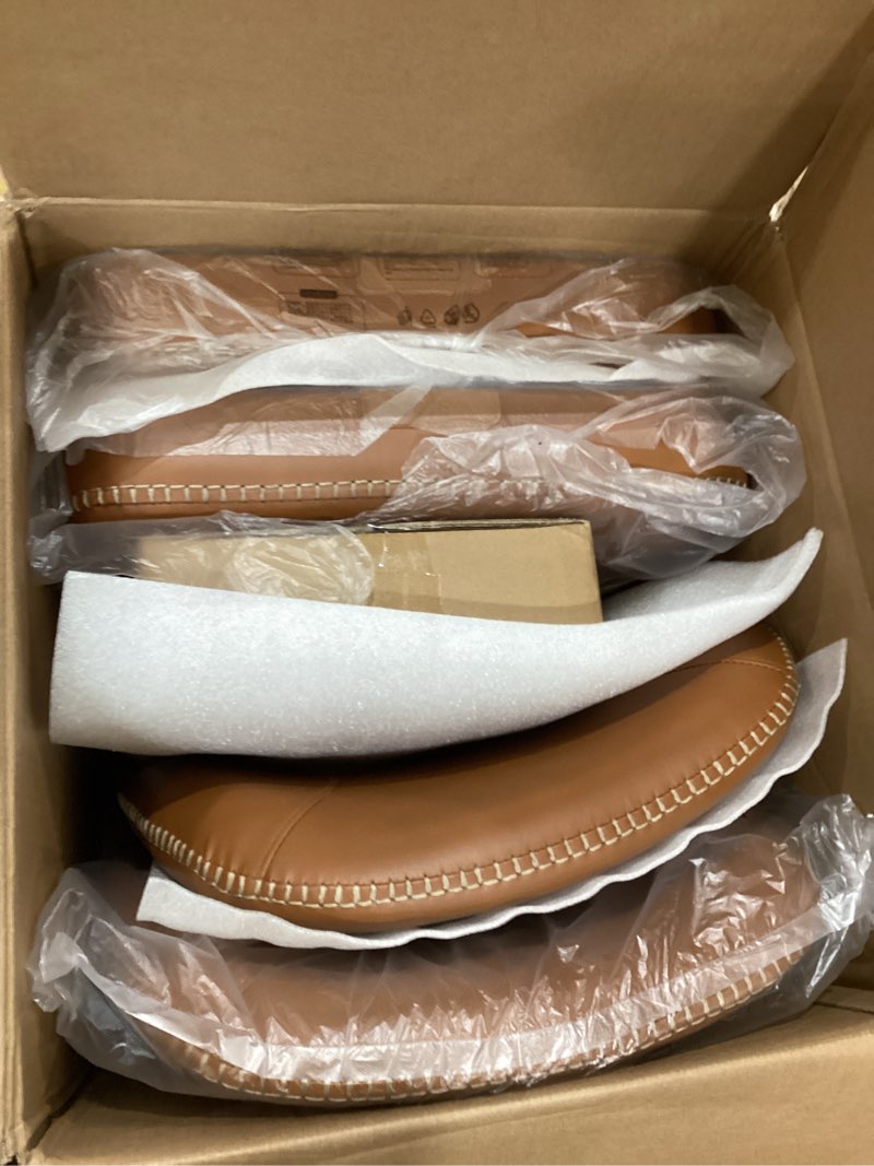 Condition photo showing Good Condition for vasagle ekho collection - dining chairs set of 2, upholstered kitchen chairs, comfortable seat, synthetic leather with stitching, mid-century modern, easy assembly, with storage pocket, caramel brown modern 2 pack caramel brown