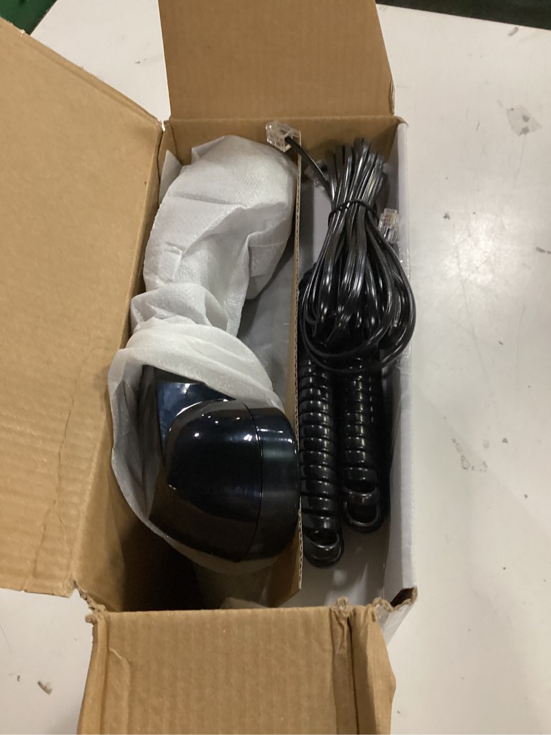 Condition photo showing Good Condition for classic retro landline phone (mechanical ringer), vintage desk phone (hearing aid compatible), 2500 desk phone,old fashion corded telephone for home, plug and play, black