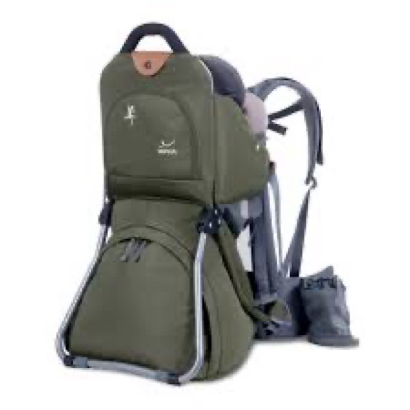 vandra™ forest - scandinavian hiking baby carrier backpack - gravity lock™ hard-shell frame - nest c