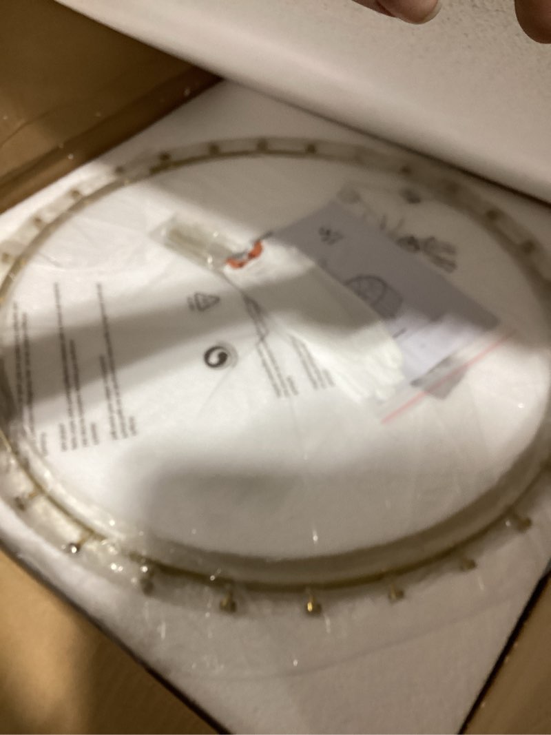 Condition photo showing Good Condition for shrine lighting gold chandeliers, modern glass pendnat light for dining room, d6.3''×h19.5'', adjustable 50.8'', 1 x e12 sockets, glass lampshade & gold finish frame gold d6.3''