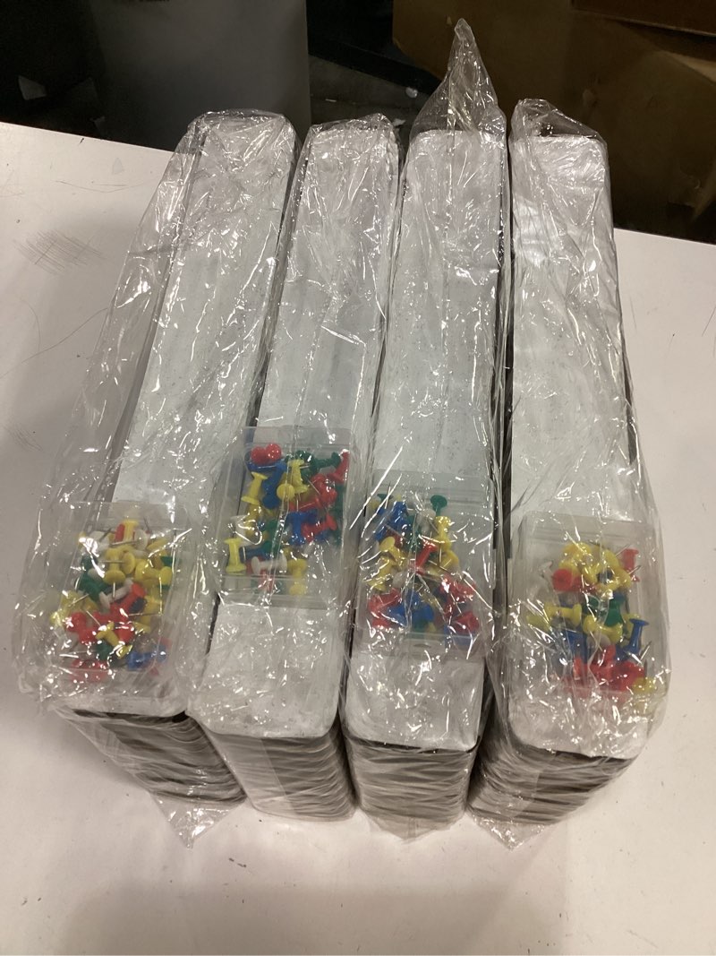 Condition photo showing New/Like New for (packof 4) diy.store felt bar strips bulletin board with 35 push pins  5 count