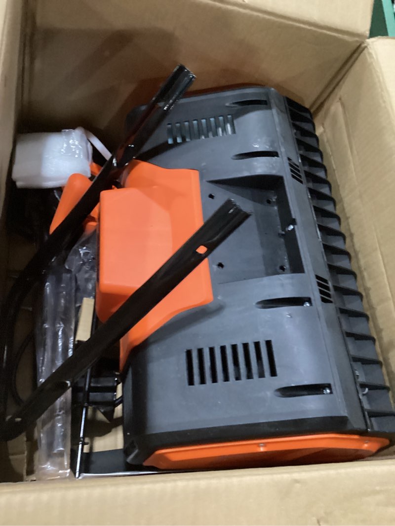 Condition photo showing New/Like New for VEVOR Electric Snow Blower, 20 inch 15A Corded Snow Thrower with Dual LED Headlights & 180° Rotating Chute, 25FT Throwing Distance, 12" Depth Clearing, Walk-Behind Snowblower for Driveway Sidewalk