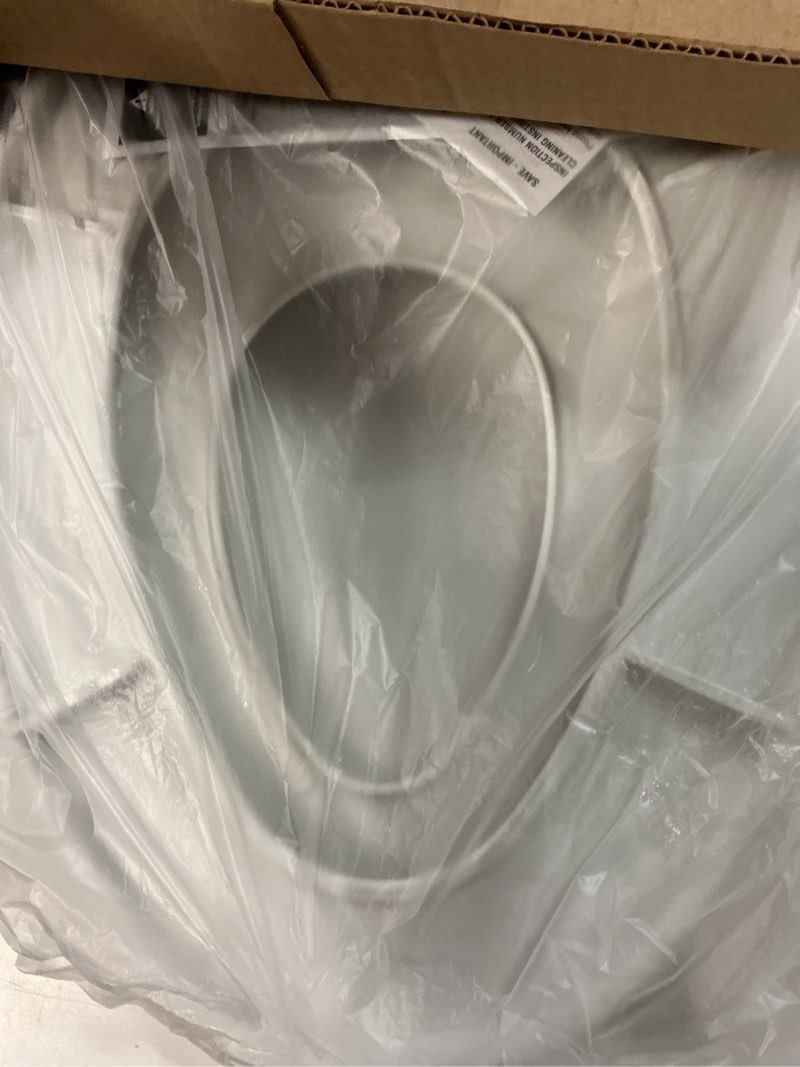 Condition photo showing As Is for little2big toilet seat with built-in toddler potty training seat, slow close, easy to install, made in usa, elongated, white