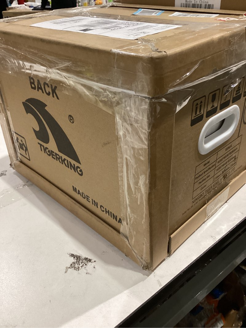 Condition photo showing As Is for TIGERKING 1.2 Cu Ft Small Safe Box, White Security Safe with Digital Keypad, 2-Bolt Anti-Theft Locking Bolts, Removable Shelf, Easy Setup for Closet, Apartment, Dorm, Home Office LK-WHITE