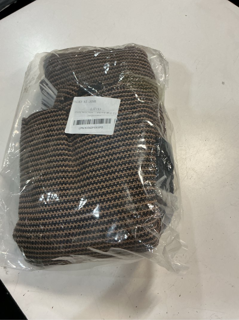 Condition photo showing Good Condition for 90% sun shade cloth with grommets, 4 x 12 ft pergola shade cover, mesh tarp sun screen for patio, outdoor, garden, backyard mocha 4 x 12 ft