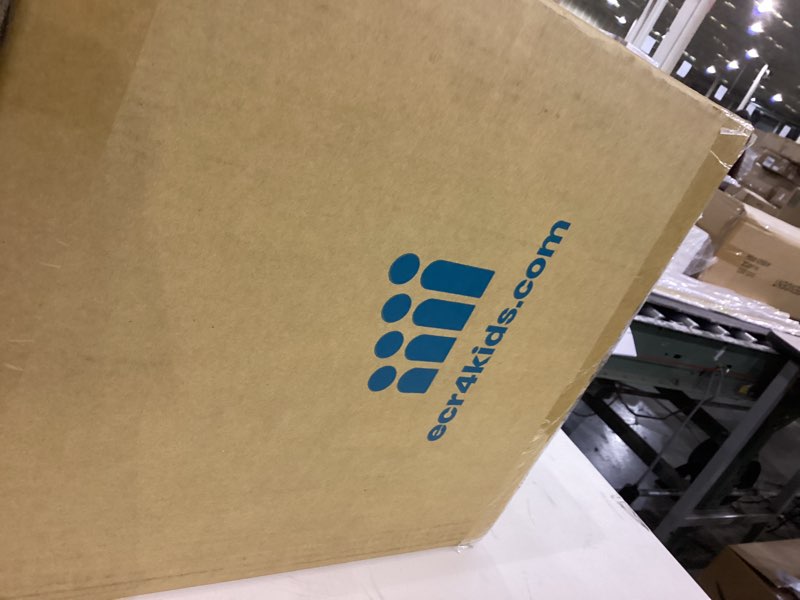 ECR4Kids Square Bin with Lid, Storage Containers, Navy, 4-Pack