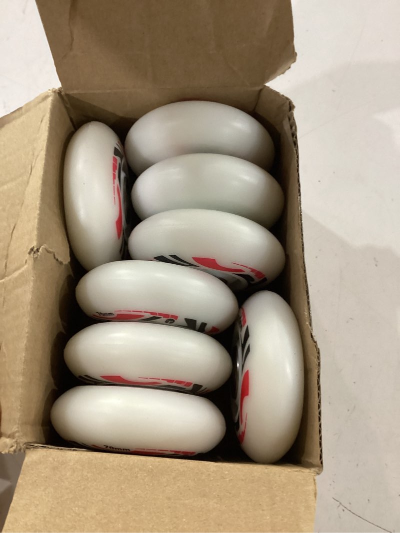 Condition photo showing Good Condition for roller blade wheels 70mm inline skate wheels with bearings abec-9, light up roller blade wheel inline skate replacement wheels 8 pack