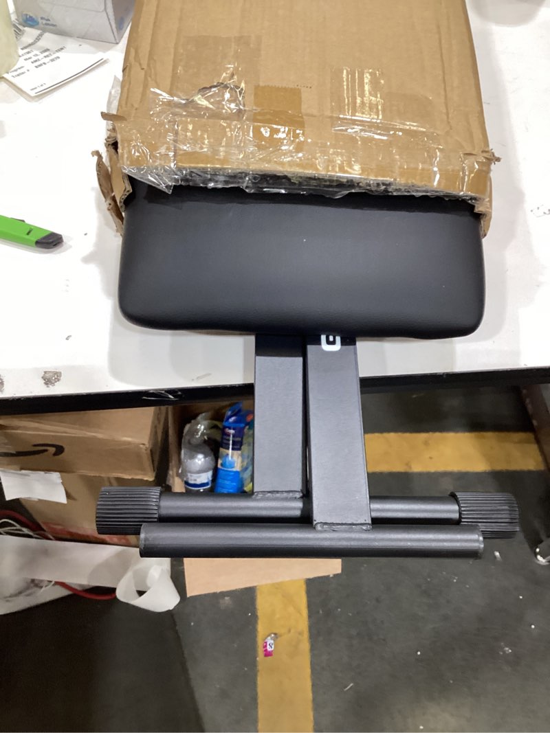 Condition photo showing Good Condition for Adjustable Keyboard Bench, Folding Piano Stool Chair with 2.4" Thick Padded Seat, Portable Height Adjustable Organ Synthesizer Bench, Non-Slip Rubber Feet - Black