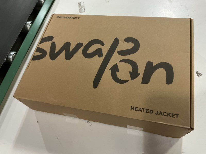 Condition photo showing New/Like New for InoKraft Heated Jacket for Women with Rechargeable Battery Pack, Water-Resistant Slim Heated Coat(Included USB-C Cable) Medium Black