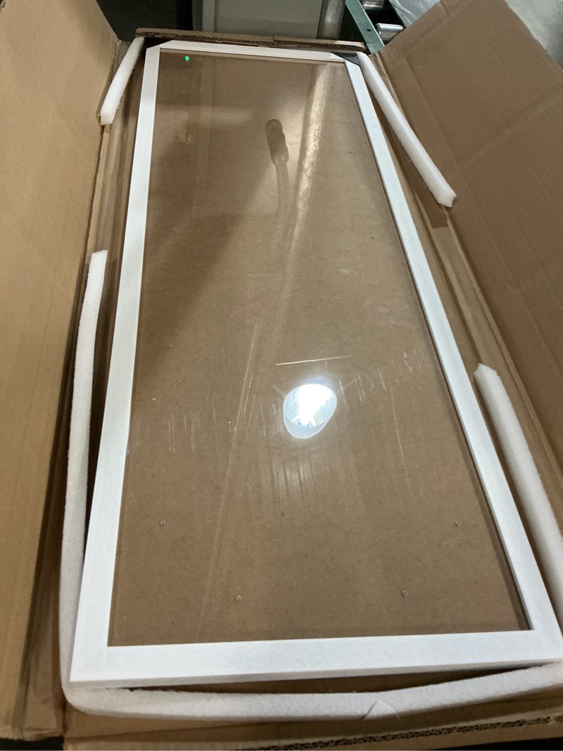 Condition photo showing Good Condition for 13x39 Frame Rustic White, Distressed 39x13 Picture Frame, Art Pic Hanging Poster Frame, 13 by 39 Gallery Family Concert Portrait Wall Photo Frame Anniversary/Birthday/Wedding/Thank you/Christmas Gift White 13x39in