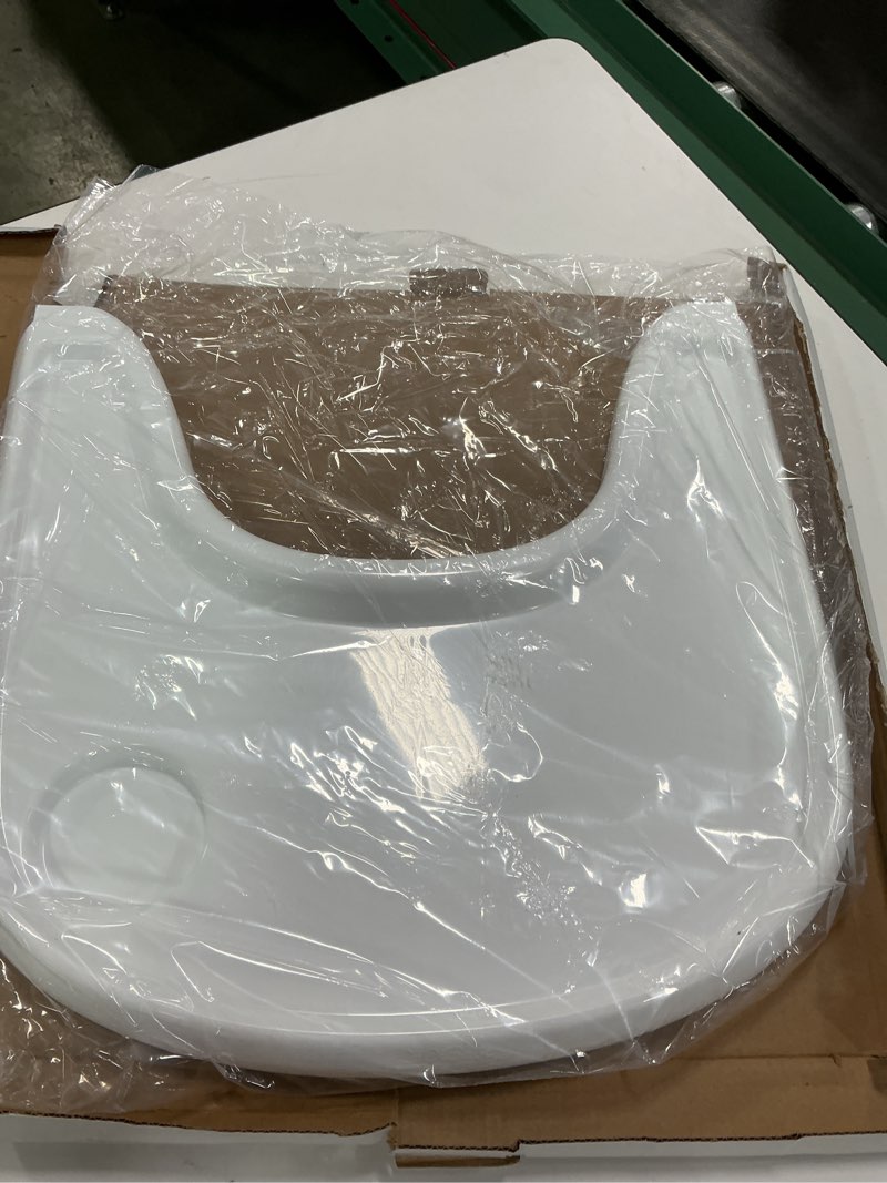 Condition photo showing New/Like New for Baby High Chair Tray Compatible with Stokke Tripp Trapp Chair with Cup Holder - Smooth Surface and Strong Suction - Made with Food-Safe Plastic (BPA BPS BPF Lead and Phthalate Free) - White White with Cup Holder