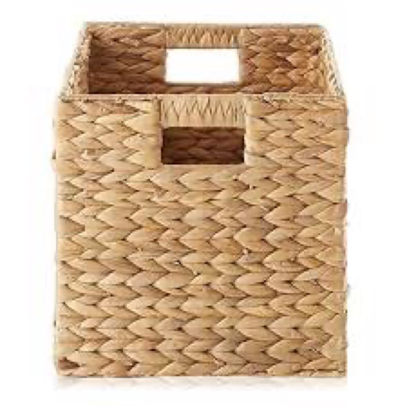 Casafield Water Hyacinth Storage Basket Cube Sets