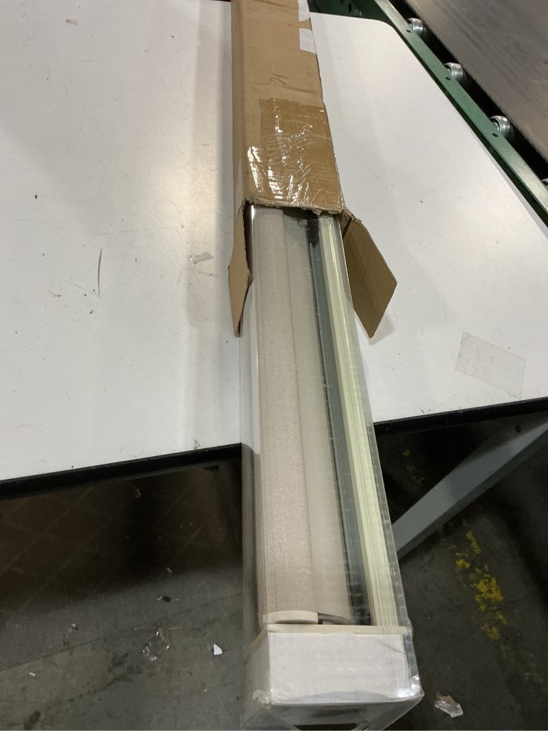 Condition photo showing Good Condition for oatmeal 100% blackout roller shades for window room darkening thermal insulated uv protection cordless free-stop window blinds for bedroom home office door protect privacy 44" w x 72" h oatmeal 44"w x 72"h