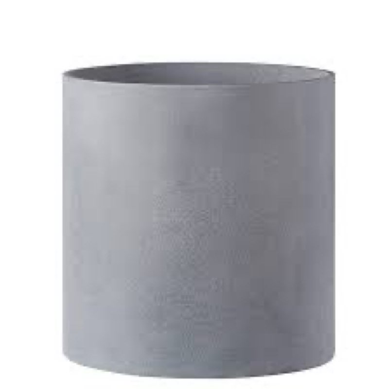 faithland plant pot 8 inch - perfectly fits mid-century modern plant stand - drainage plug and drain