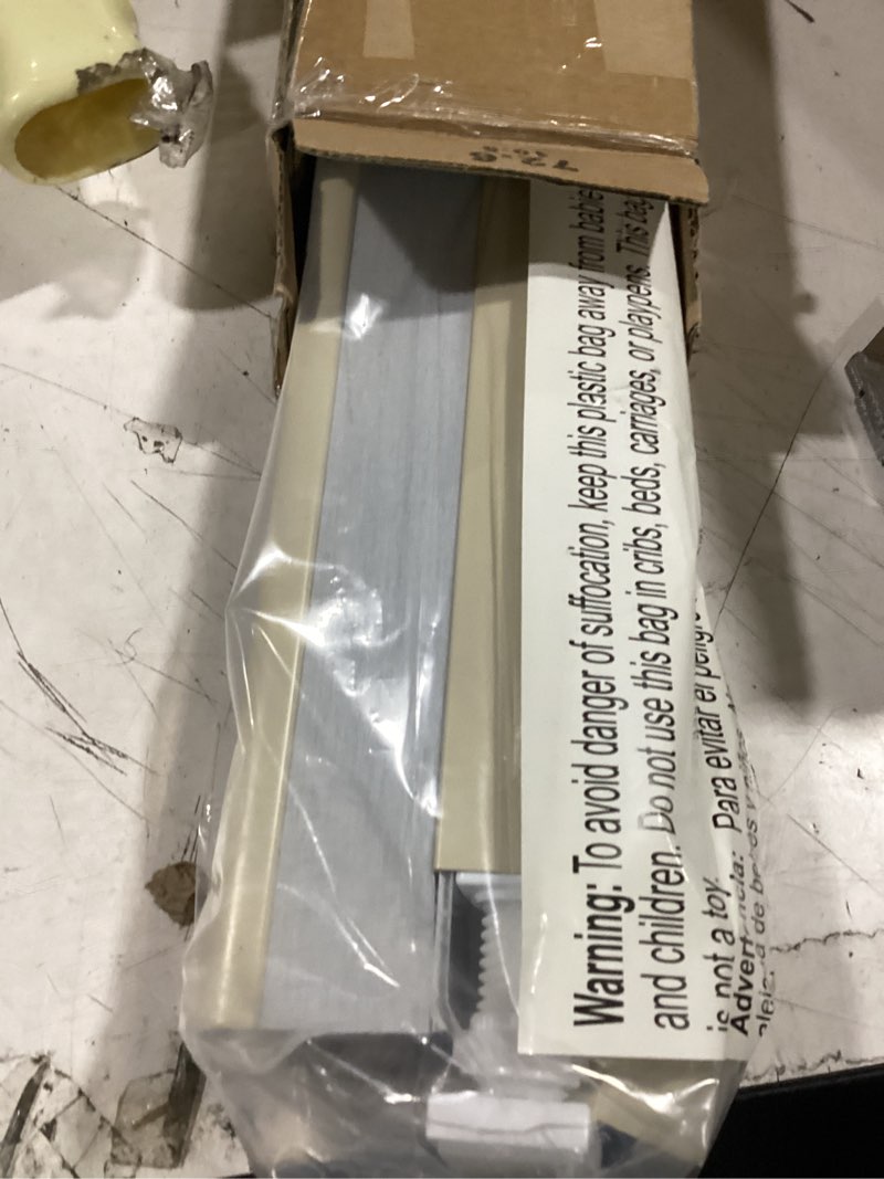 Condition photo showing As Is for lazblinds cordless cellular shades, no tools no drill blackout honeycomb shades pleated blinds for windows, 29'' w x 48'' h, soft cream blackout-soft cream 29'' w x 48'' h