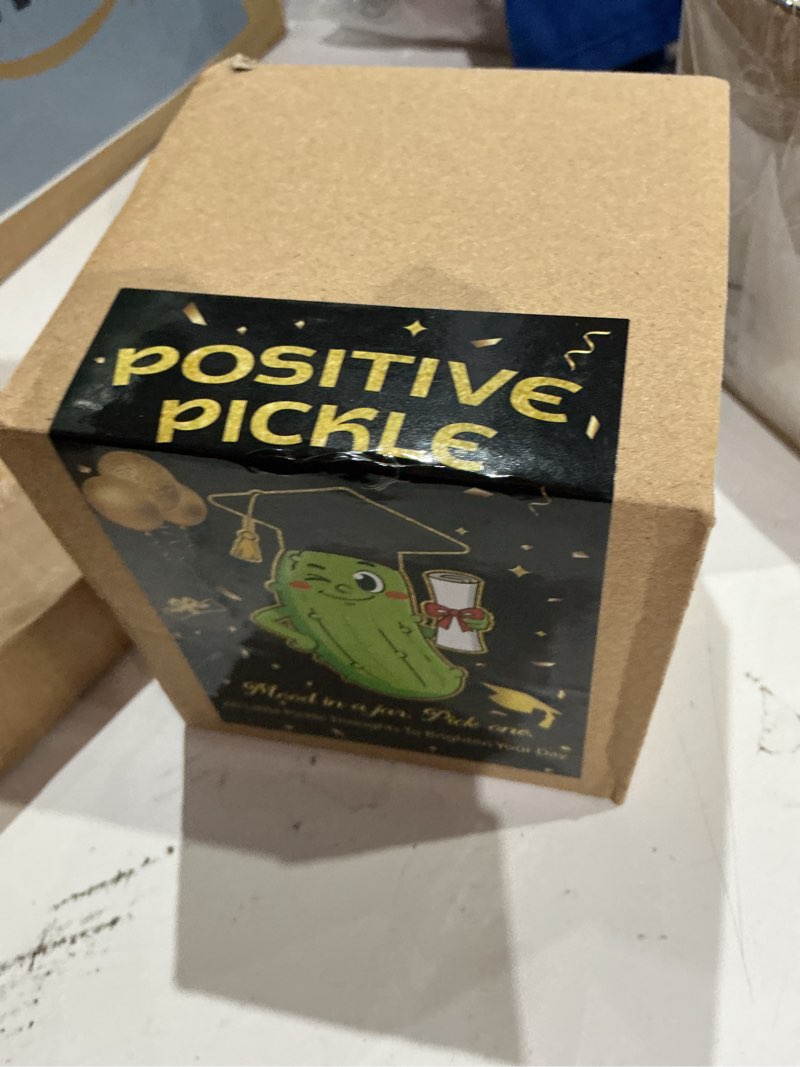 Condition photo showing Good Condition for gersoniel 2026 graduation pickle gifts: graduation positive pickle jar with 60 positive affirmation 