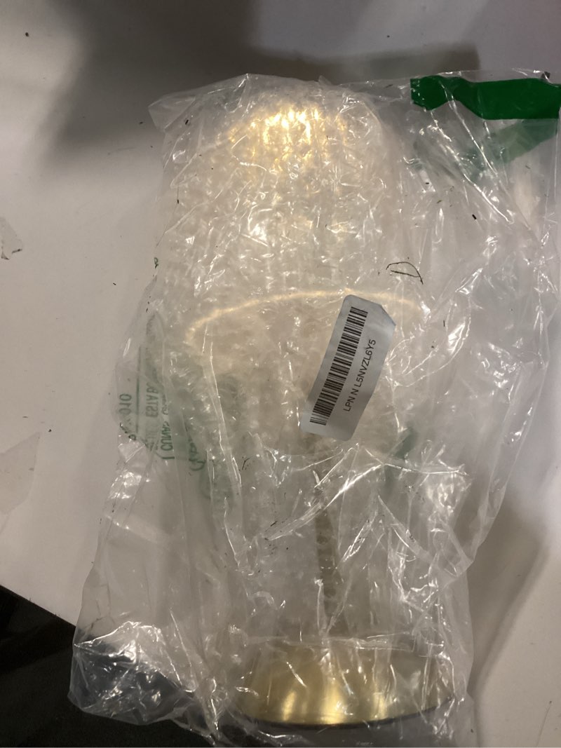 Condition photo showing Good Condition for Crystal Table Lamp, 5000mAh Rechargeable Battery Lamp with Touch Control, 3 Color Temperatures, Dimmable Brightness, Matte Aluminum Light for Bedroom/Bar/Kitchen/Outdoor, Gift for Home Décor Golden Large-1Pc