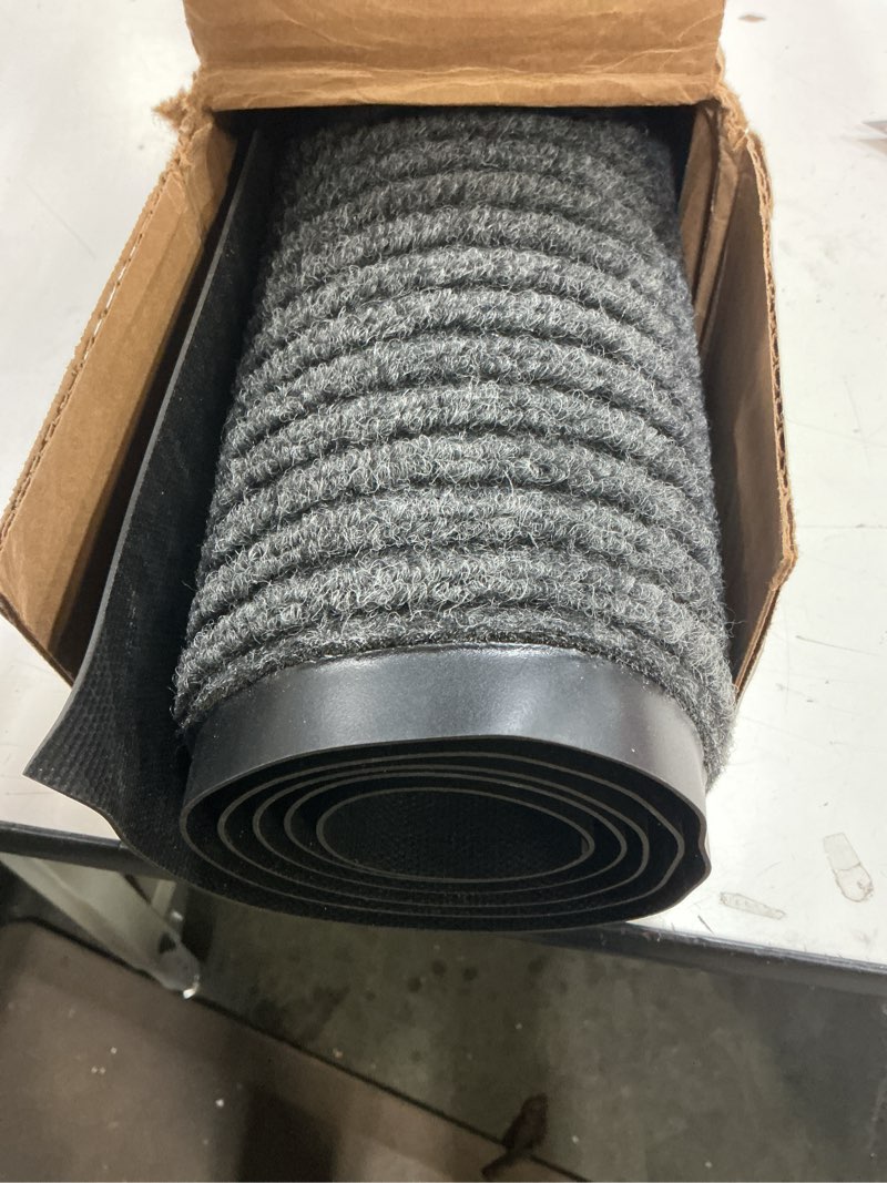 Condition photo showing Good Condition for OLANLY Front Door Mat Indoor Outdoor Entrance, 2-Pack 35 x 23 Inch, Waterproof Heavy Duty Doormat, Fade Resistant, Low Profile, Easy Clean Patio Porch Welcome Floor Mats for Entry, Grey Grey 35" x 23"