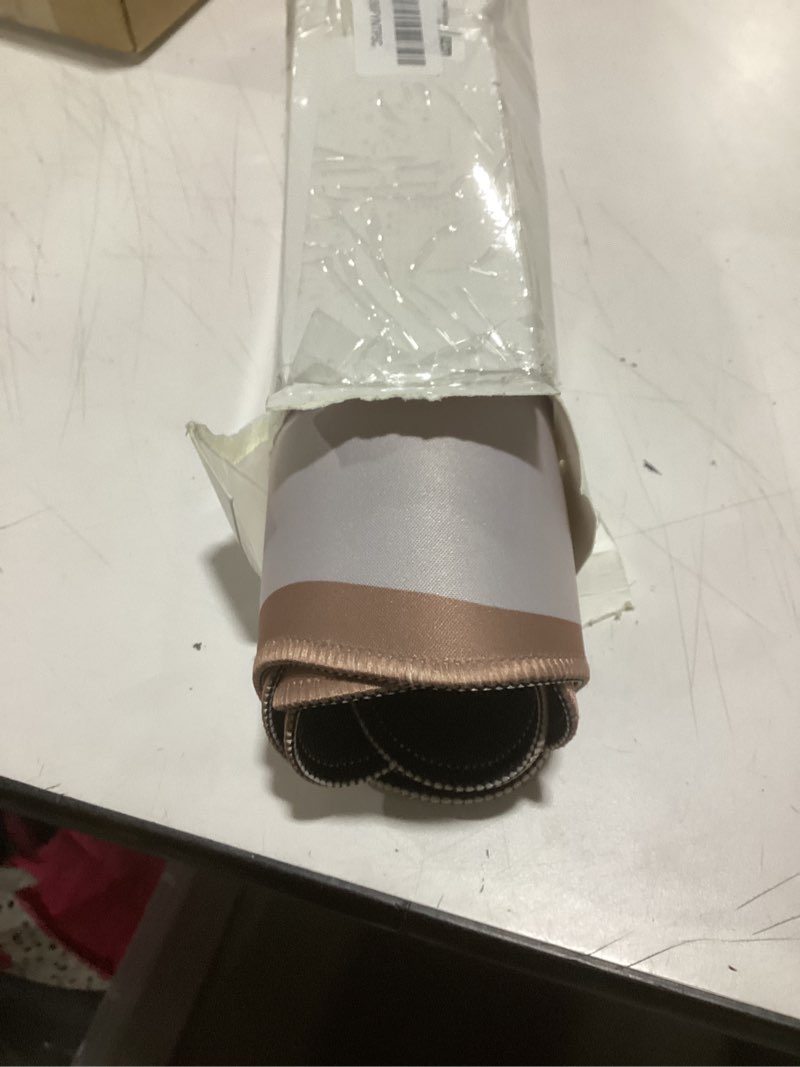 Condition photo showing Good Condition for Scalloped Desk Mat Large Scalloped Piping Cute Desk Mat Aesthetic Preppy Table Pad Large Nonslip Pad with Edge Stitching Waterproof Gaming(Beige,31.5 x 15.75 Inches) White 31.5L x 15.8W inches