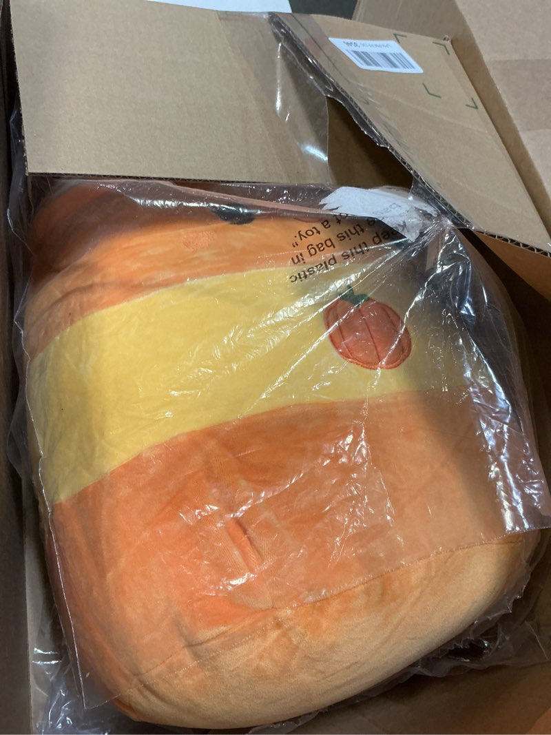 Condition photo showing New/Like New for Squishmallows Original 14-Inch Delindy Orange Pumpkin Spice Latte - Large Ultrasoft Official Jazwares Plush