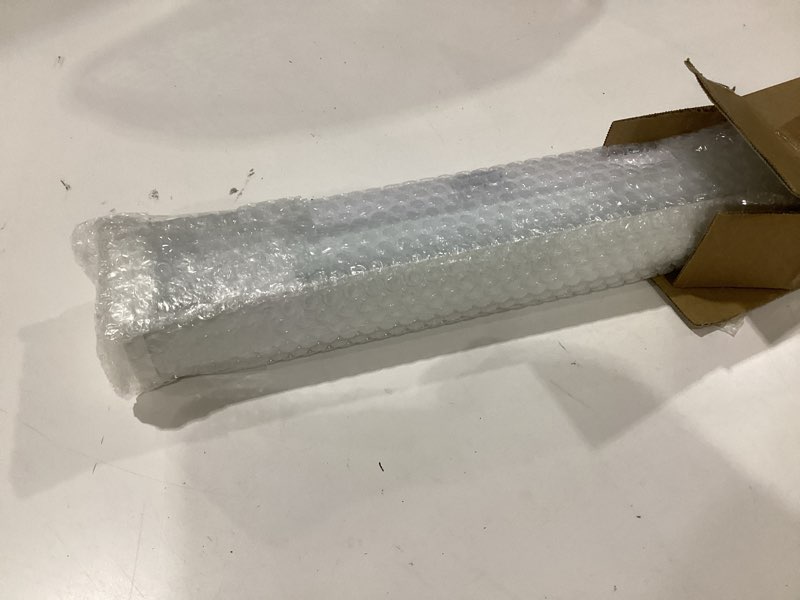 Condition photo showing Good Condition for luckup cordless zebra blinds roller shades for window-dual layer sheer blinds light control with valance day night privacy light filtering fabric, 18" w x 48" h, white 18"w x 48"h white-light filtering
