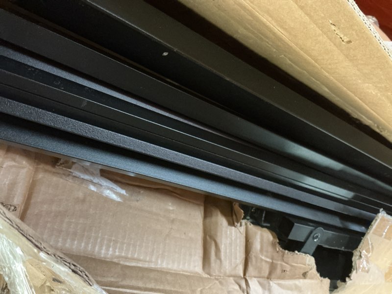 Condition photo showing As Is for 1.6 Inch Bunkie Board Queen Heavy Duty Low Profile Metal Queen Box Spring Bed Base Sturdy Mattress Foundation, Easy Assembly, Noise Free, Black Queen 1.6 Inch