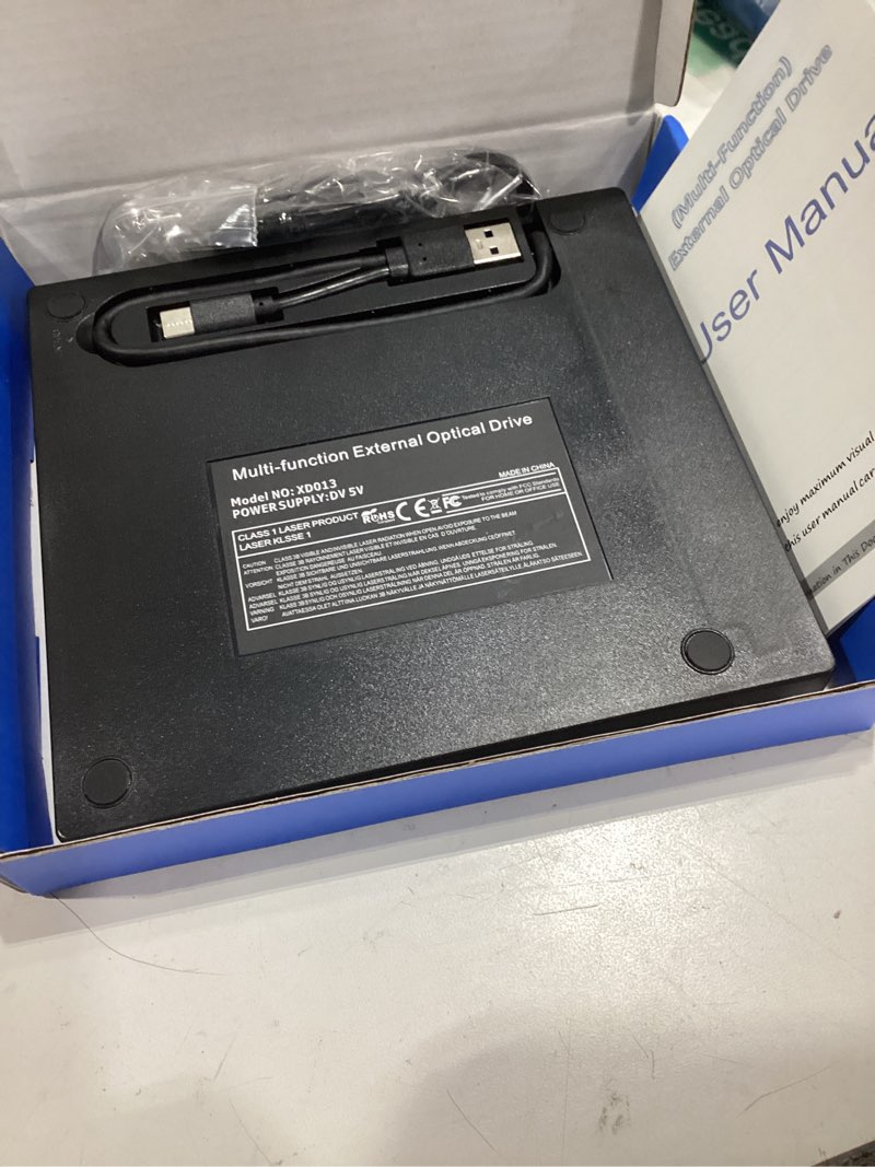 Condition photo showing Good Condition for 7 in 1 external dvd drive, external cd/dvd drive for laptop usb 3.0 & type-c, portable cd/dvd +/-rw disk drive, cd/dvd burner cd rom external drive for laptop desktop pc windows 10/11 xp mac linux