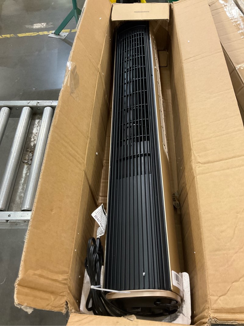 Condition photo showing As Is for Dreo Tower Fan Smart Voice Control, 25 DB Quiet DC Portable Bladeless Fan, Works with Alexa, Google, App, Remote, 90° Oscillating, 12H Timer, 42 Inch Floor Fans for Bedroom Home Office, Pilot Pro S