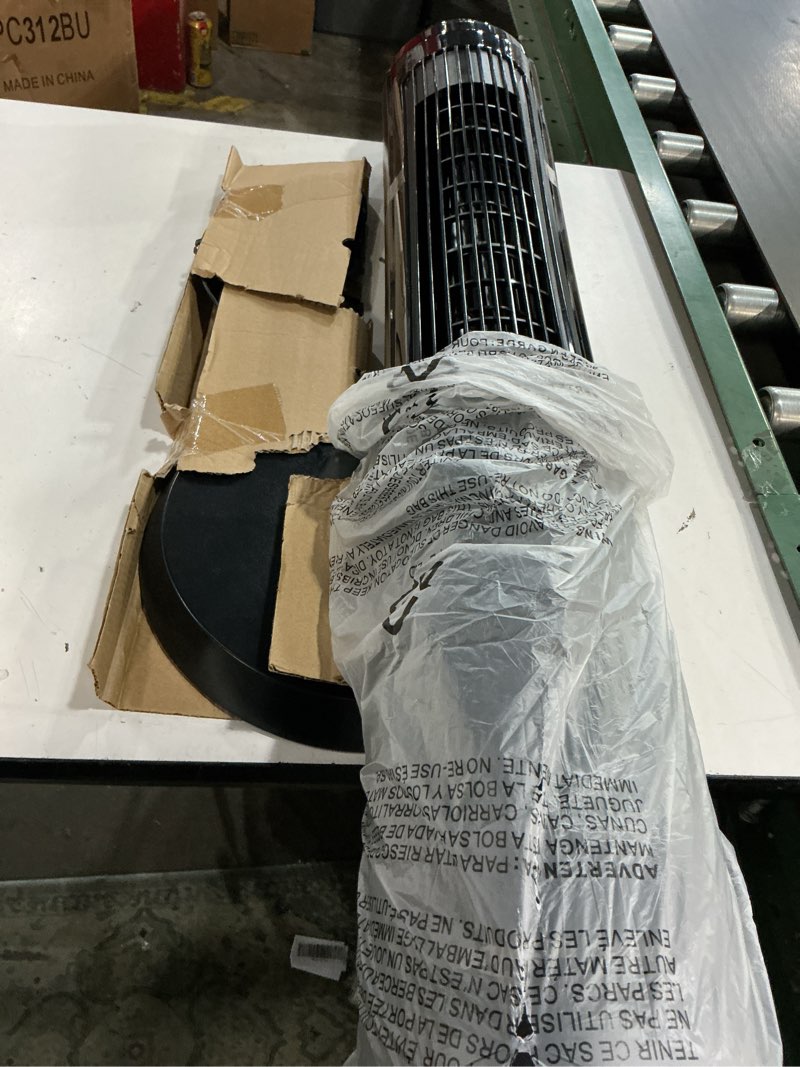 Condition photo showing Good Condition for amazon basics 40" 70-degree oscillating digital tower fan with powerful airflow for bedroom, living room, office, 4 speeds, 3 modes, 15-hour timer, remote control, 50w, black 40" - digital