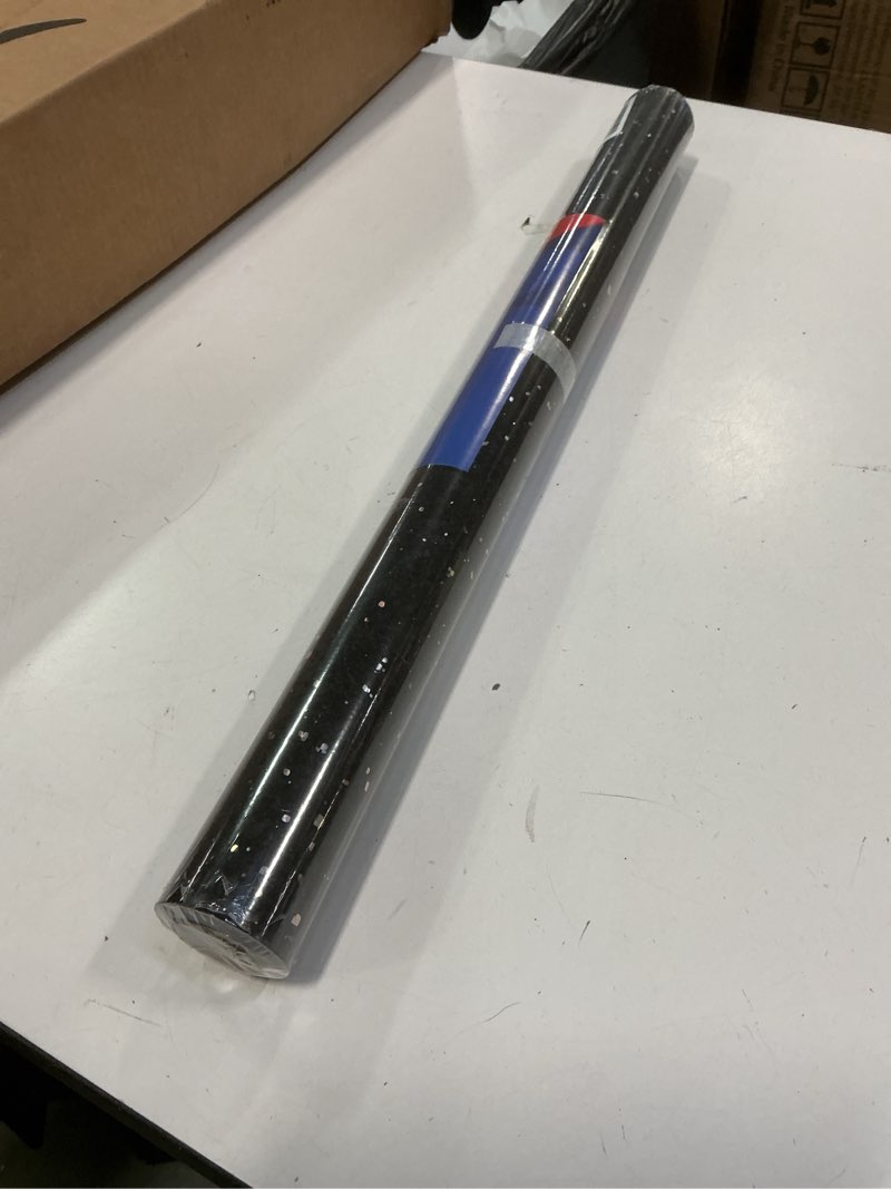 Condition photo showing New/Like New for FunStick 24"x200" Galaxy Black Granite Contact Paper for Countertops Waterproof Granite Countertop Peel and Stick Countertops Kitchen Wallpaper Removable Adhesive Marble Contact Paper for Desk Cabinet