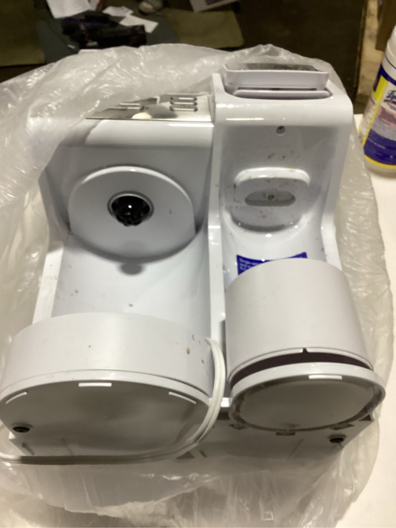 Condition photo showing As Is for Hamilton Beach FlexBrew Trio 2-Way Coffee Maker, Compatible with K-Cup Pods or Grounds, Combo, Single Serve & Full 12 Cup Coffee Pot, White, Fast Brewing, Removeable Reservoir White, Fast Brewing, Removable Reservoir