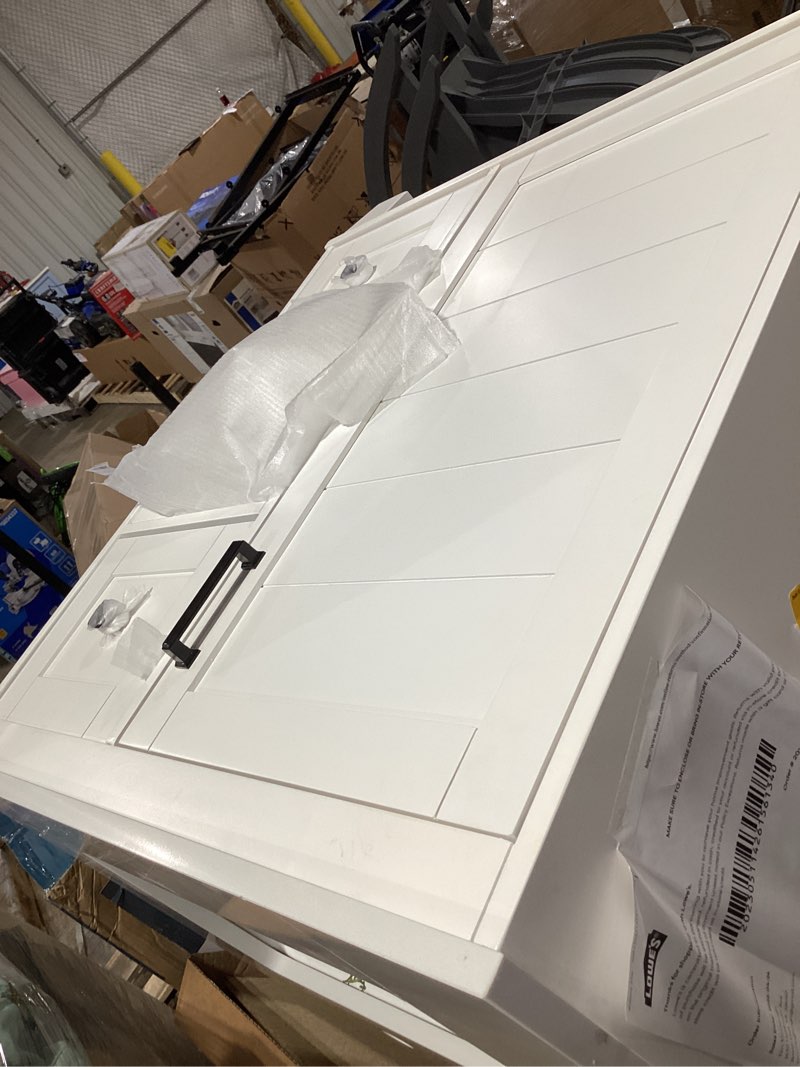 allen + roth rigsby 30-in white undermount single sink bathroom vanity with white engineered marble top (fully assembled) item #5093954 | model #lws30gbv