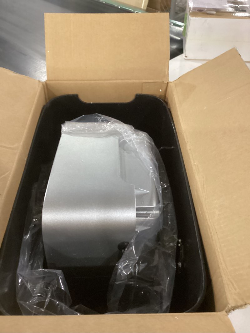 Condition photo showing As Is for bonsen paper shredder for home office, 4 gallons bin, 10-sheet cross-cut shredder, p-4 high security level, quiet credit card shredder with jam proof system (s3201) no handle-black